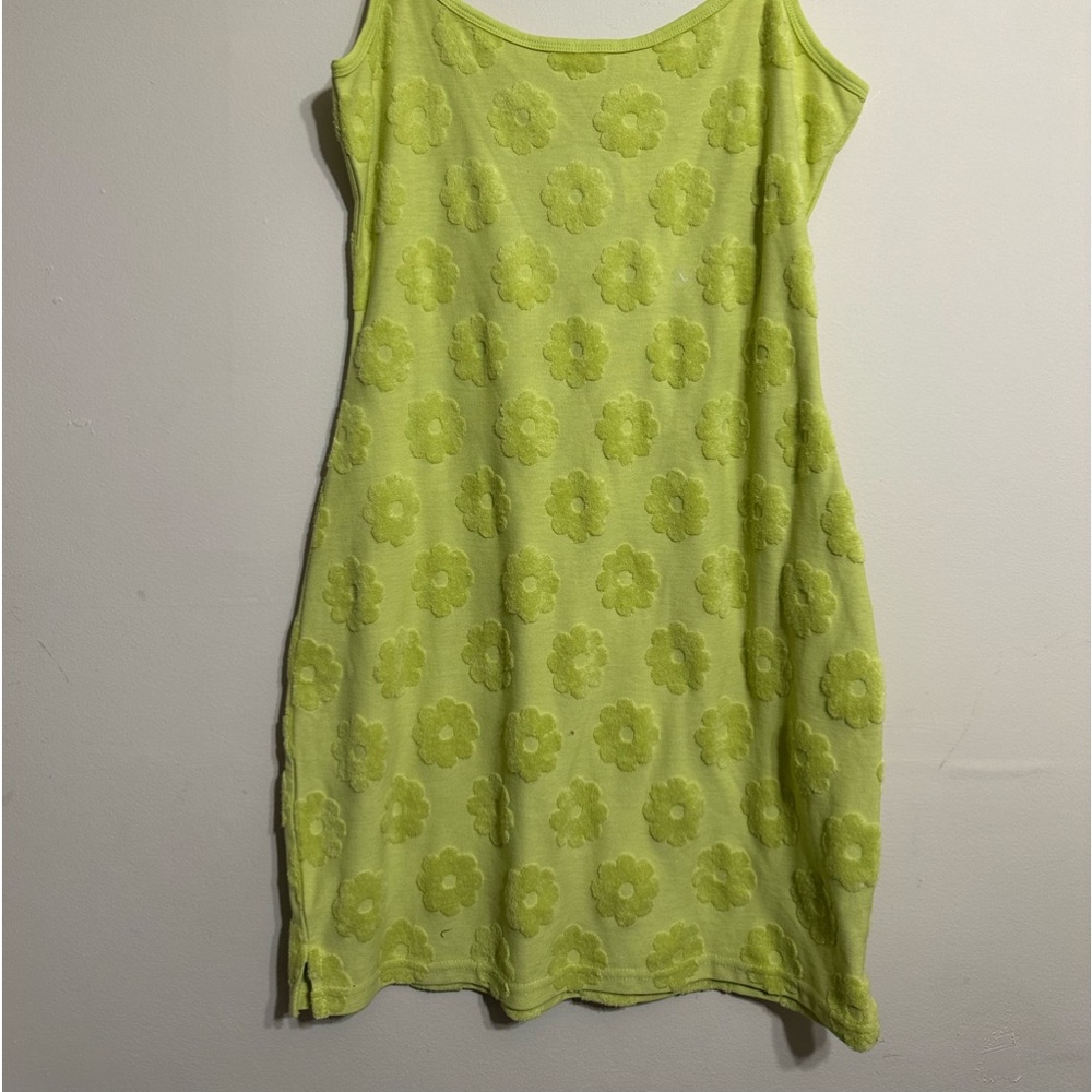 PACSUN NEON GREEN LOUNGE WEAR DAISY DRESS